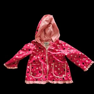 OshKosh B'gosh Pink Polka Dot Raincoat 18 MO